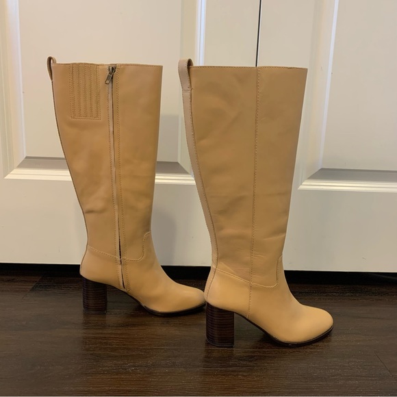 Madewell Selina Tall Boot Extended Calf in Desert Dune 6.5 NWOT - Picture 7 of 8